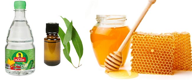 Уксус эвкалиптовое масло и мёд