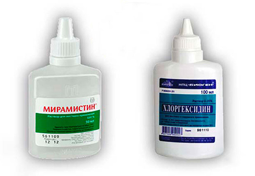 мирамистин и хлоргексидин